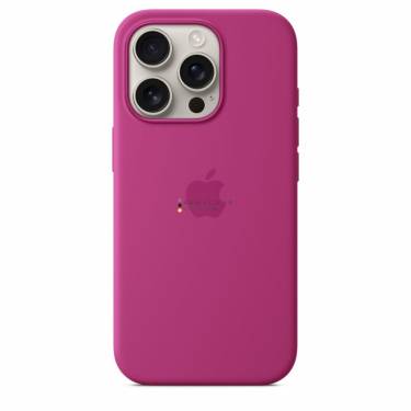 Apple iPhone 16 Pro Silicone Case with MagSafe Fuchsia (Seasonal)